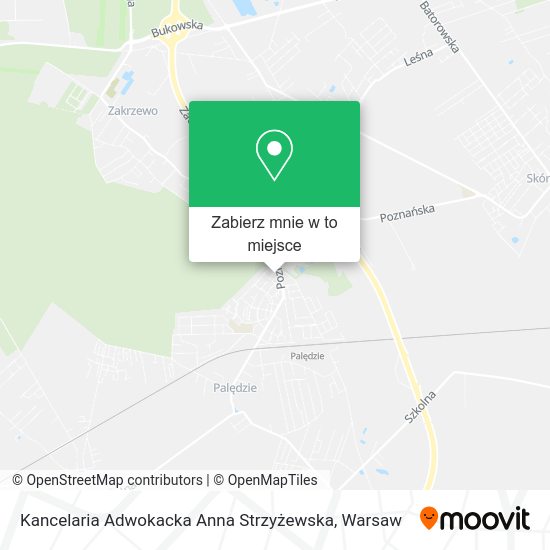 Mapa Kancelaria Adwokacka Anna Strzyżewska