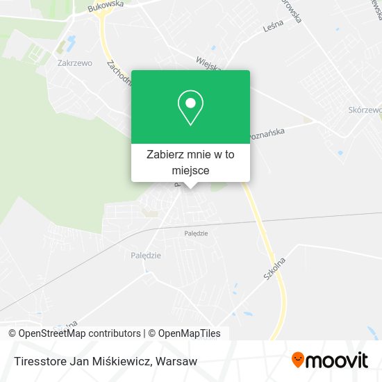 Mapa Tiresstore Jan Miśkiewicz