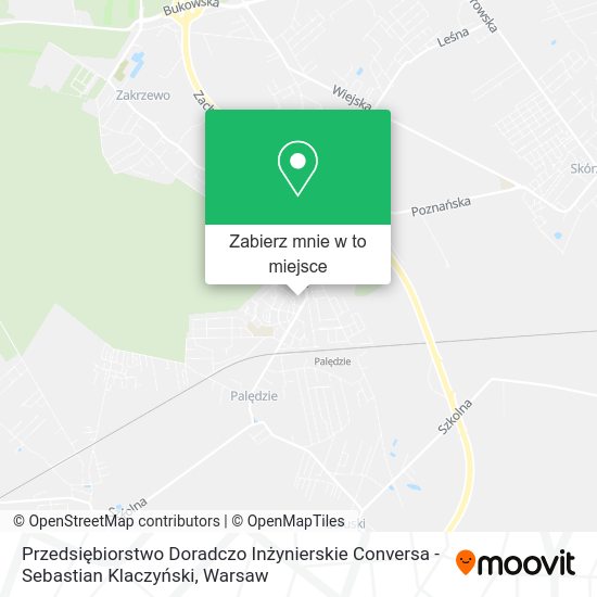 Mapa Przedsiębiorstwo Doradczo Inżynierskie Conversa -Sebastian Klaczyński