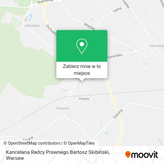 Mapa Kancelaria Radcy Prawnego Bartosz Skibiński