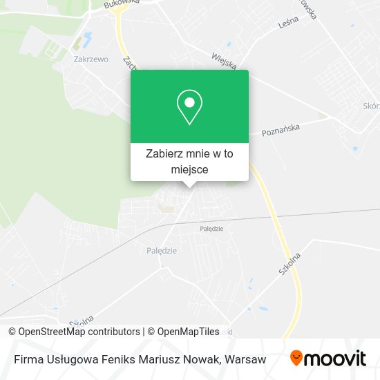 Mapa Firma Usługowa Feniks Mariusz Nowak