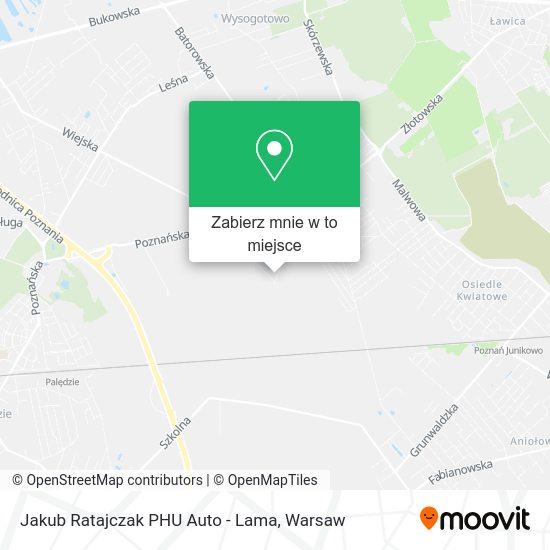 Mapa Jakub Ratajczak PHU Auto - Lama