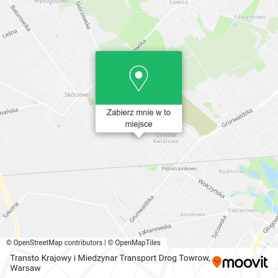 Mapa Transto Krajowy i Miedzynar Transport Drog Towrow