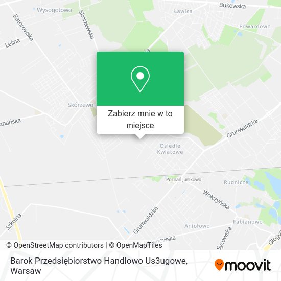 Mapa Barok Przedsiębiorstwo Handlowo Us3ugowe