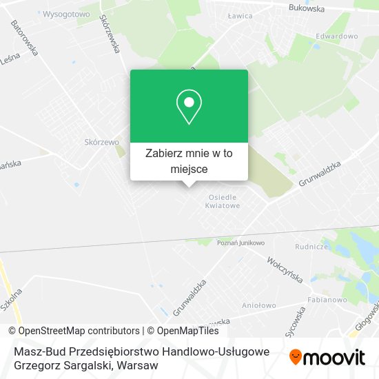 Mapa Masz-Bud Przedsiębiorstwo Handlowo-Usługowe Grzegorz Sargalski