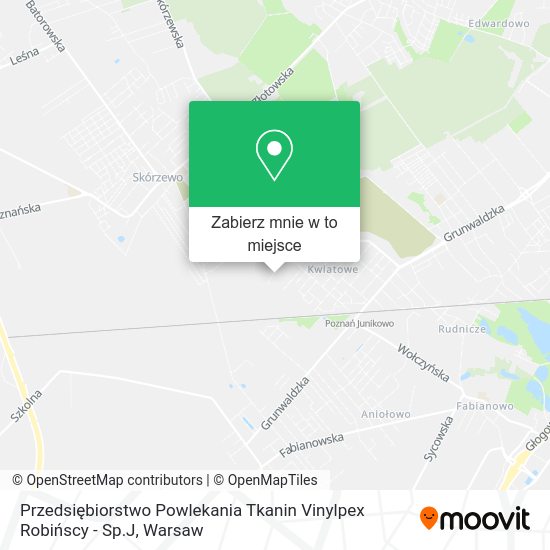 Mapa Przedsiębiorstwo Powlekania Tkanin Vinylpex Robińscy - Sp.J