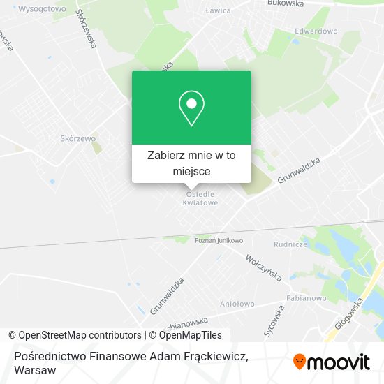 Mapa Pośrednictwo Finansowe Adam Frąckiewicz