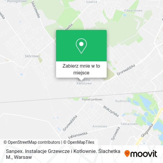 Mapa Sanpex. Instalacje Grzewcze i Kotłownie. Ślachetka M.