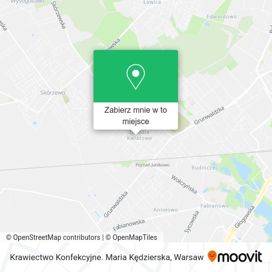 Mapa Krawiectwo Konfekcyjne. Maria Kędzierska