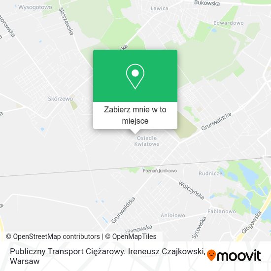 Mapa Publiczny Transport Ciężarowy. Ireneusz Czajkowski