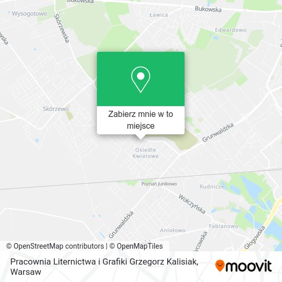 Mapa Pracownia Liternictwa i Grafiki Grzegorz Kalisiak