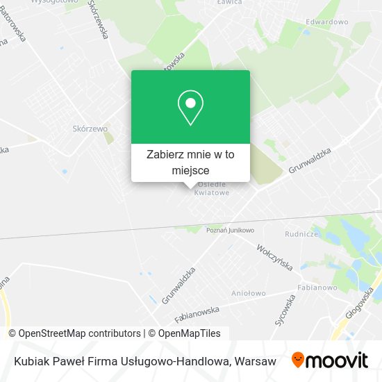 Mapa Kubiak Paweł Firma Usługowo-Handlowa