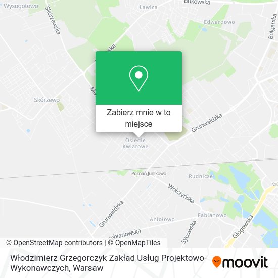 Mapa Włodzimierz Grzegorczyk Zakład Usług Projektowo- Wykonawczych