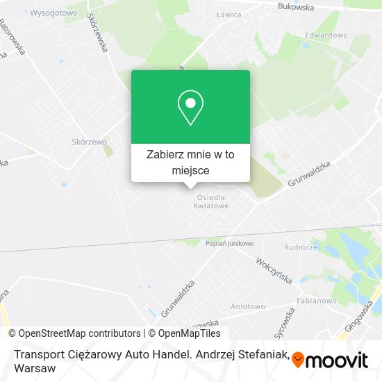 Mapa Transport Ciężarowy Auto Handel. Andrzej Stefaniak