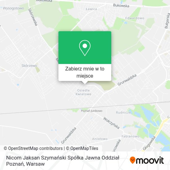 Mapa Nicom Jaksan Szymański Spółka Jawna Oddział Poznań