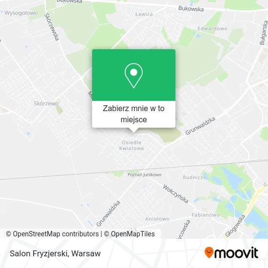 Mapa Salon Fryzjerski