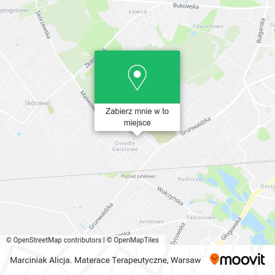 Mapa Marciniak Alicja. Materace Terapeutyczne