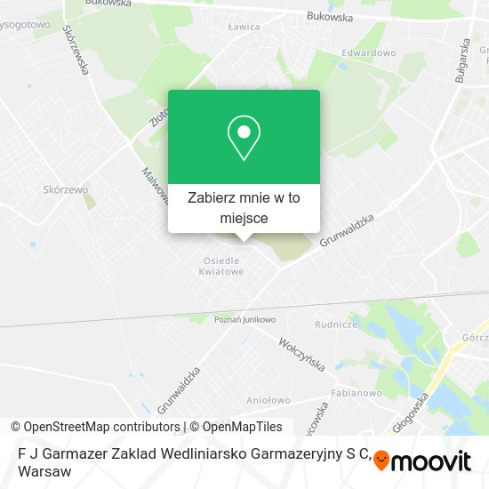 Mapa F J Garmazer Zaklad Wedliniarsko Garmazeryjny S C