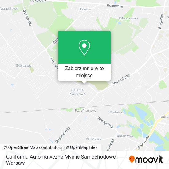 Mapa California Automatyczne Myjnie Samochodowe