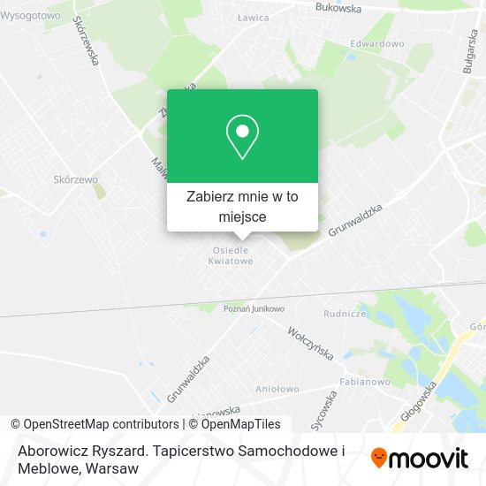 Mapa Aborowicz Ryszard. Tapicerstwo Samochodowe i Meblowe