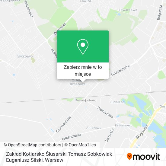 Mapa Zakład Kotlarsko Ślusarski Tomasz Sobkowiak Eugeniusz Silski