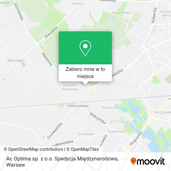 Mapa Ac Optima sp. z o.o. Spedycja Międzynarodowa