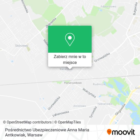 Mapa Pośrednictwo Ubezpieczeniowe Anna Maria Antkowiak