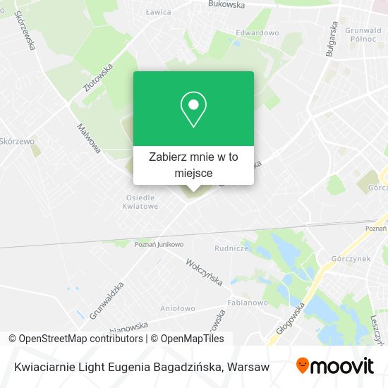 Mapa Kwiaciarnie Light Eugenia Bagadzińska