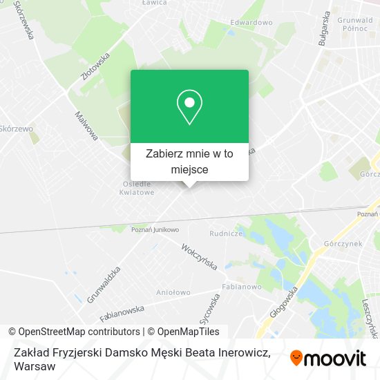 Mapa Zakład Fryzjerski Damsko Męski Beata Inerowicz