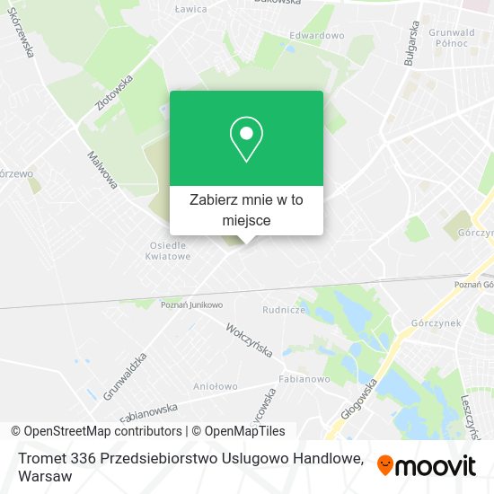 Mapa Tromet 336 Przedsiebiorstwo Uslugowo Handlowe