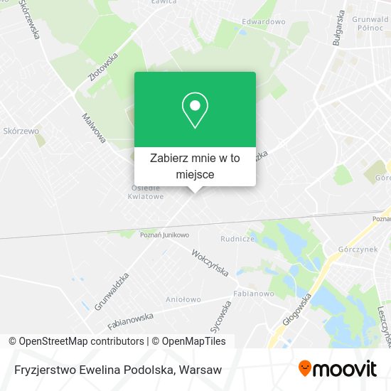 Mapa Fryzjerstwo Ewelina Podolska