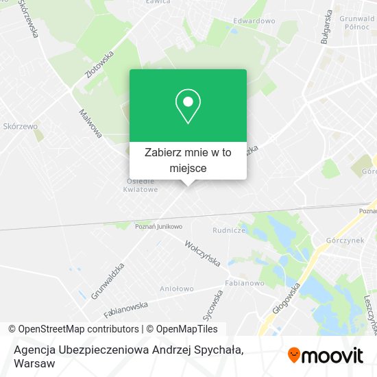 Mapa Agencja Ubezpieczeniowa Andrzej Spychała