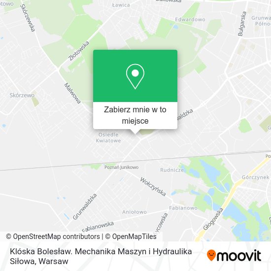 Mapa Klóska Bolesław. Mechanika Maszyn i Hydraulika Siłowa