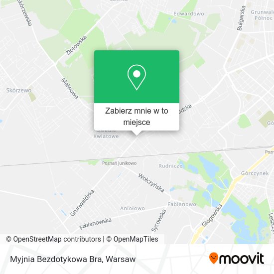 Mapa Myjnia Bezdotykowa Bra