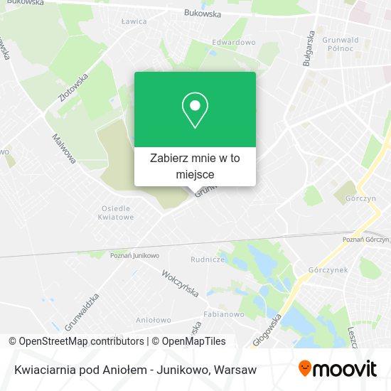 Mapa Kwiaciarnia pod Aniołem - Junikowo