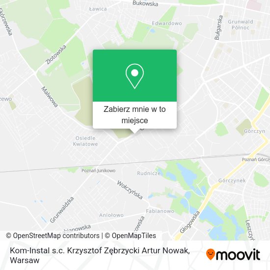 Mapa Kom-Instal s.c. Krzysztof Zębrzycki Artur Nowak