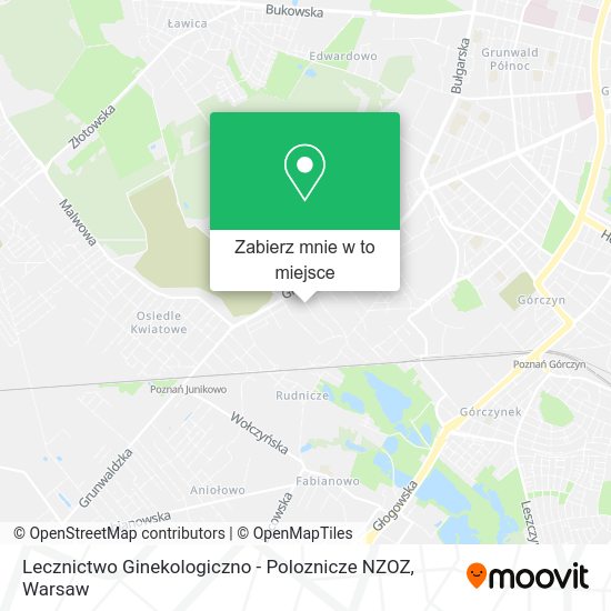 Mapa Lecznictwo Ginekologiczno - Poloznicze NZOZ