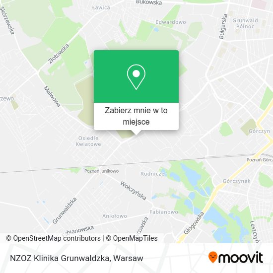 Mapa NZOZ Klinika Grunwaldzka