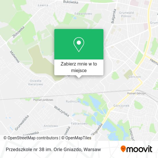 Mapa Przedszkole nr 38 im. Orle Gniazdo