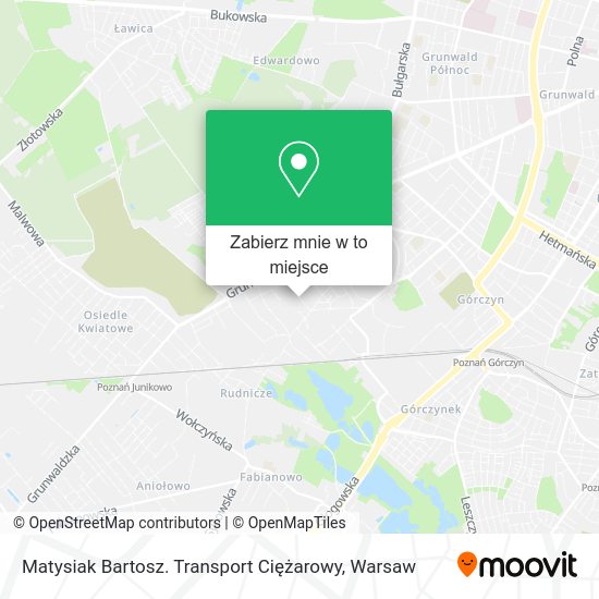 Mapa Matysiak Bartosz. Transport Ciężarowy