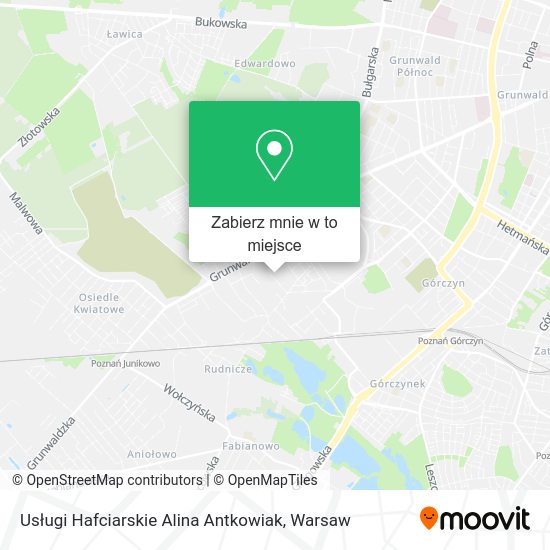 Mapa Usługi Hafciarskie Alina Antkowiak