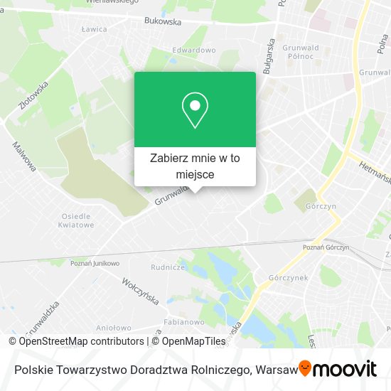 Mapa Polskie Towarzystwo Doradztwa Rolniczego