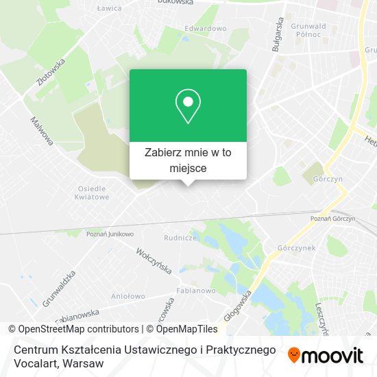 Mapa Centrum Kształcenia Ustawicznego i Praktycznego Vocalart