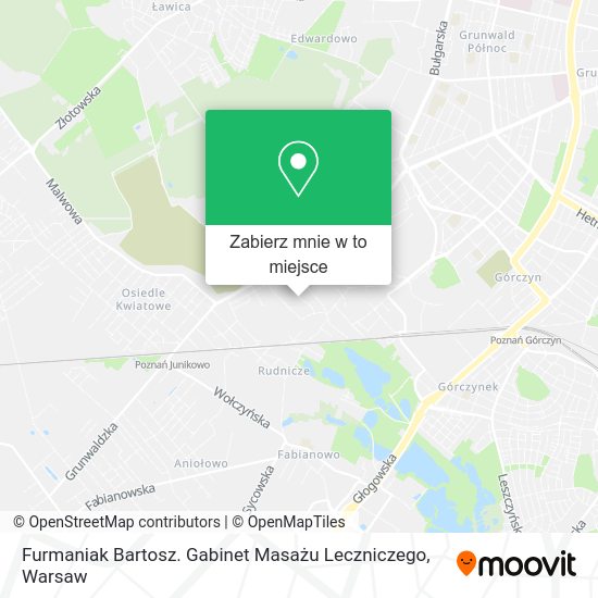 Mapa Furmaniak Bartosz. Gabinet Masażu Leczniczego