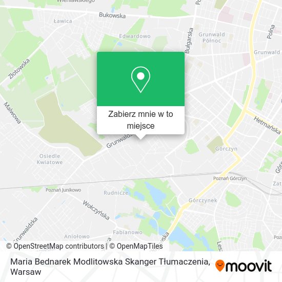 Mapa Maria Bednarek Modlitowska Skanger Tłumaczenia