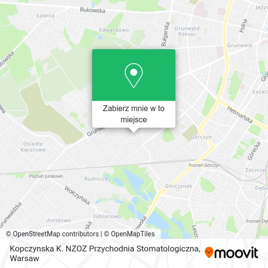 Mapa Kopczynska K. NZOZ Przychodnia Stomatologiczna