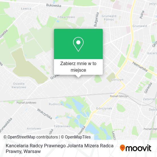 Mapa Kancelaria Radcy Prawnego Jolanta Mizera Radca Prawny