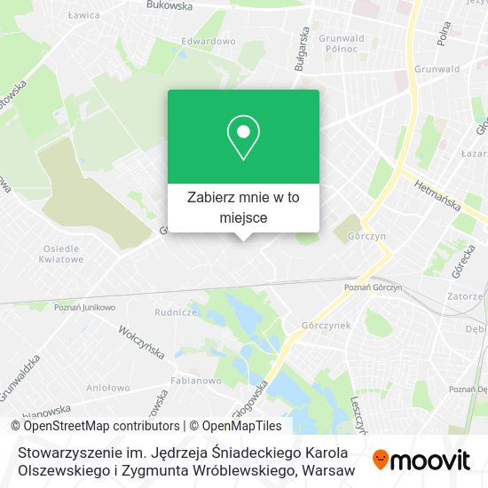 Mapa Stowarzyszenie im. Jędrzeja Śniadeckiego Karola Olszewskiego i Zygmunta Wróblewskiego