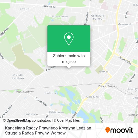 Mapa Kancelaria Radcy Prawnego Krystyna Ledzian Strugala Radca Prawny