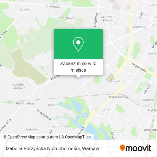 Mapa Izabella Burzyńska Nieruchomości